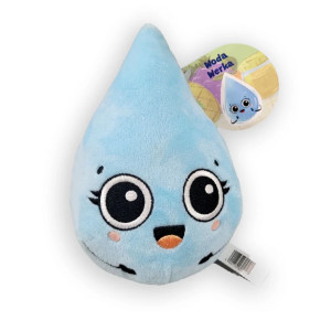 nowa maskota kropla wody gang mocniaków, pluszak kropla, woda maskotka mocniaki, kropelka pluszowa maskotka dla dziecka