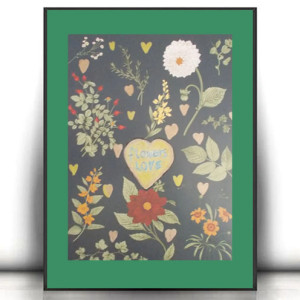 retro plakat A4, vintage plakat na ścianę, botaniczny plakat, rośliny plakat 21x30, plakat do kuchni, plakat do przedpokoju, botaniczny obrazek A4, plakat z roślinami