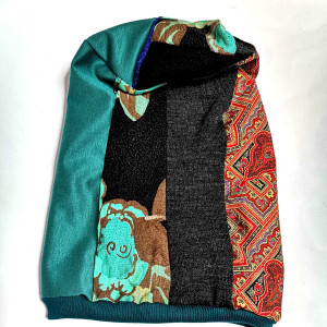 Czapka patchworkowa smerfetka uniwersalna