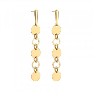 Pozłacane, minimalistyczne kolczyki c1018