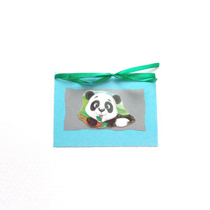 panda kartka, kartka bez życzeń, kartka dla dziewczynki, kartka dla dziecka, zwierzęta kartka, bajkowa kartka, zaproszenie, podziękowanie