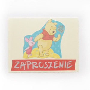 bajkowe zaproszenie z Puchatkiem, Kubuś Puchatek zaproszenie dla dziecka, miś zaproszenie, zaproszenie z misiem, zaproszenie dla chłopca, zaproszenie dla dziewczynki, zaproszenia dla dzieci,