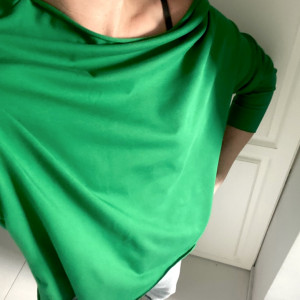 Bluzka oversizowa zielona