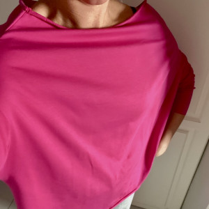 Bluzka oversizowa fuksja