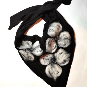 Chusta czarna merino