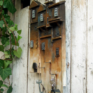 Czynszówka - Wieszak drewniany, malowany