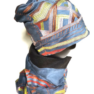 komplet włoska tkanina boho