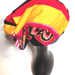 Czapka patchworkowa uniwersalna  kolorowa