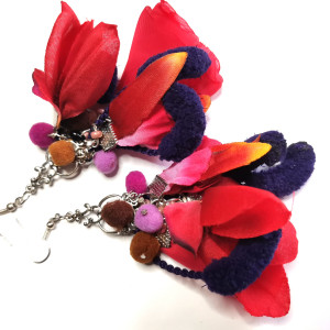 Kolczyki lekkie bujne