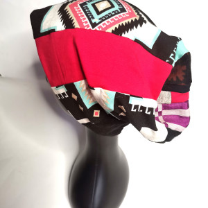 Czapka patchworkowa uniwersalna  kolorowa