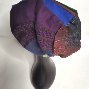 Czapka patchworkowa   kolorowa