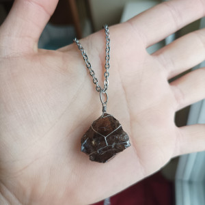 Naszyjnik z Kwarcem dymnym