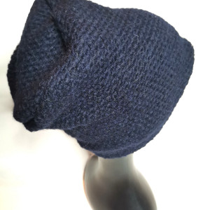 Czapka wełniana granatowa