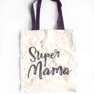 nowa płócienna torba dla mamy, eko torba A4, mama torba z napisami, torba na zakupy, shopperka, szoperka