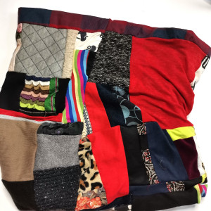 Komin patchworkowy kolorowy milutki