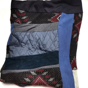 Komin patchworkowy kolorowy milutki