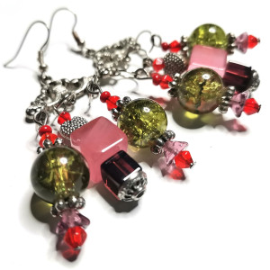 Kolczyki boho koraliki