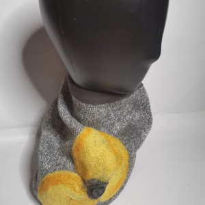 komin tuba wełniany filcowany