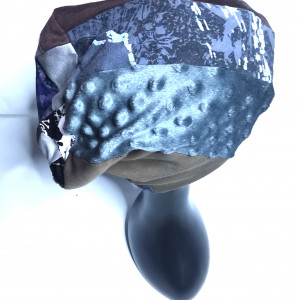 Czapka patchworkowa kolory ziemi