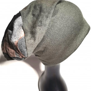 Czapka p szara unisex góra kolory ziemi