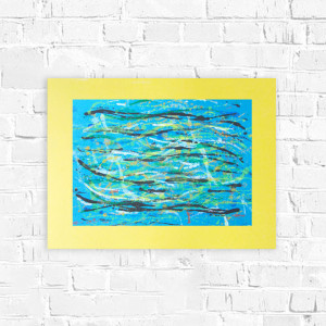 minimalizm dekoracja na ścianę, abstrakcja A3, nowoczesny rysunek 30x40, minimalistyczny obraz do loftu, abstrakcyjna grafika A3