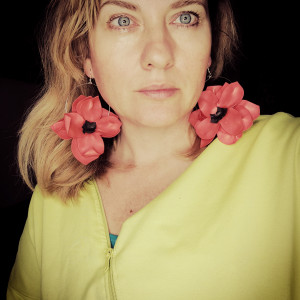 Kolczyki maki duze