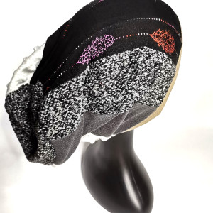 Czapka smerfetka patchworkowa