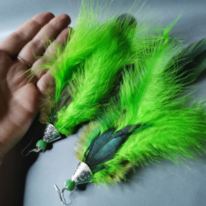 Kolczyki pióra duze