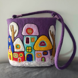 Torba w kolorowe domki