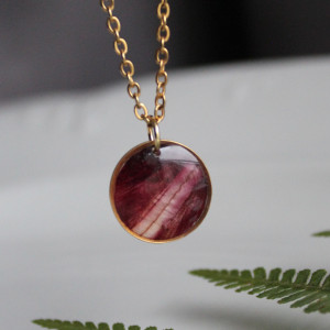 złota zawieszka złoty wisiorek naszyjnik żywica z żywicy kwiaty z kwiatami suszone prawdziwe kwiaty delikatna tulipan z tulipanem