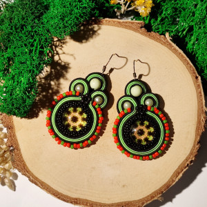 Verano - kolorowe kolczyki sutasz