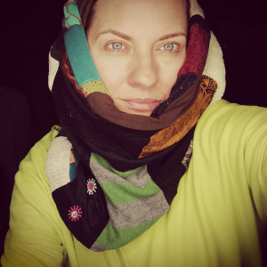 Komin patchworkowy kolorowy