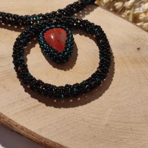 Camillion - naszyjnik z naturalnym jaspisem