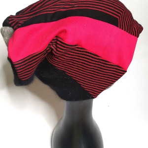 Czapka smerfetka patchworkowa