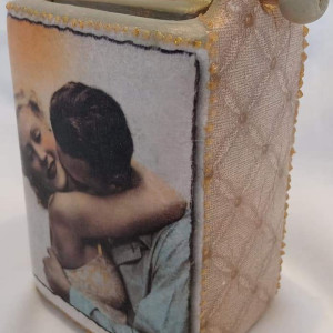 świecznik świeca kominek zapachowy aromaterapia prezent retro vintage