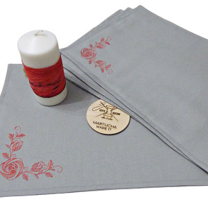 Haftowane podkładki pod talerz - stwórz swój zestaw