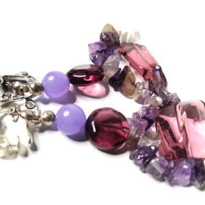 Klipsy kamienie koraliki