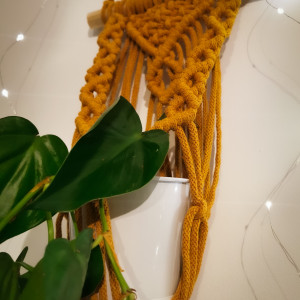 KWIETNIK NA ŚCIANĘ MARKAMA DEKORACJA ZE SZNURKA