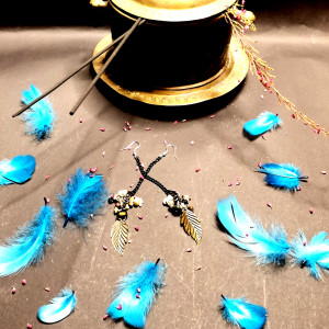 Kolczyki długie liscie