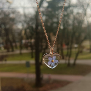 Serce z niezapominajką