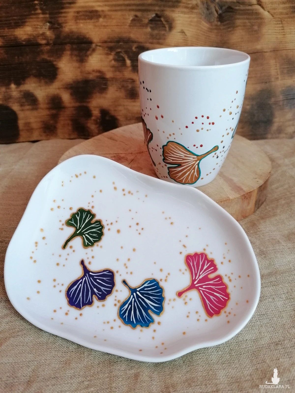 komplet z miłorzębem japońskim