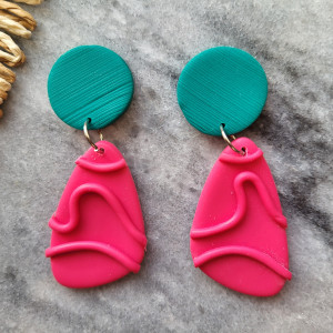 Geometric line. Kolczyki z gliny polimerowej