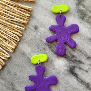 Geometric line. Kolczyki z gliny polimerowej