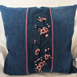 Jeansowa poszewka na poduszeczkę