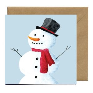 Kartka bożonarodzeniowa Bałwanek