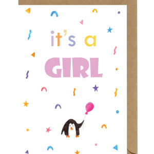 Kartka na narodziny It is a girl