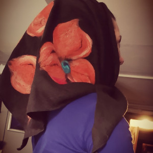 Chusta czarna merino