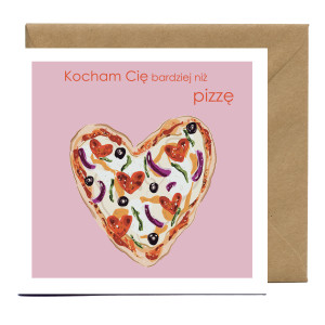 Kartka miłosna Pizza