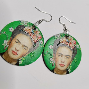 Kolczyki Frida dwustronne lekkie