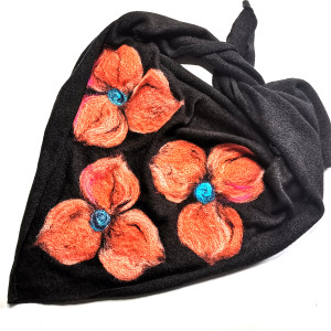 Chusta czarna merino